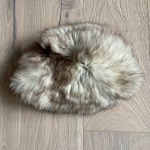 Vintage genuine fur hat